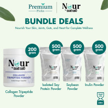 Premium Picks - Bundle Collagen Powder +  Soy Protein Powder + Inulin Powder + Soybean Powder = Gym Pack